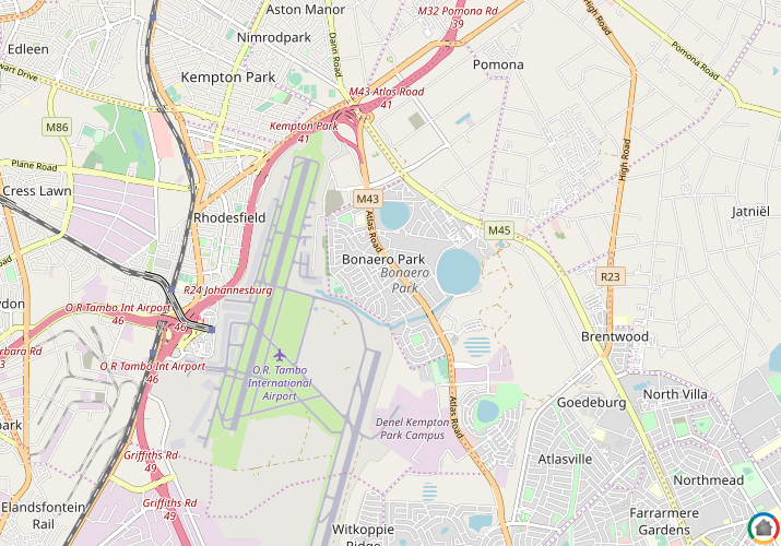 Map location of Bonaero Park
